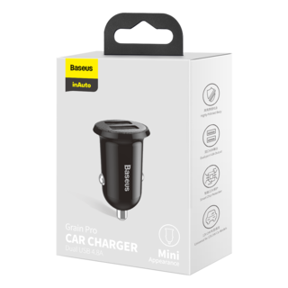 Foto 3 | Cargador Car Charger Baseus CCALLP-01 color Negro