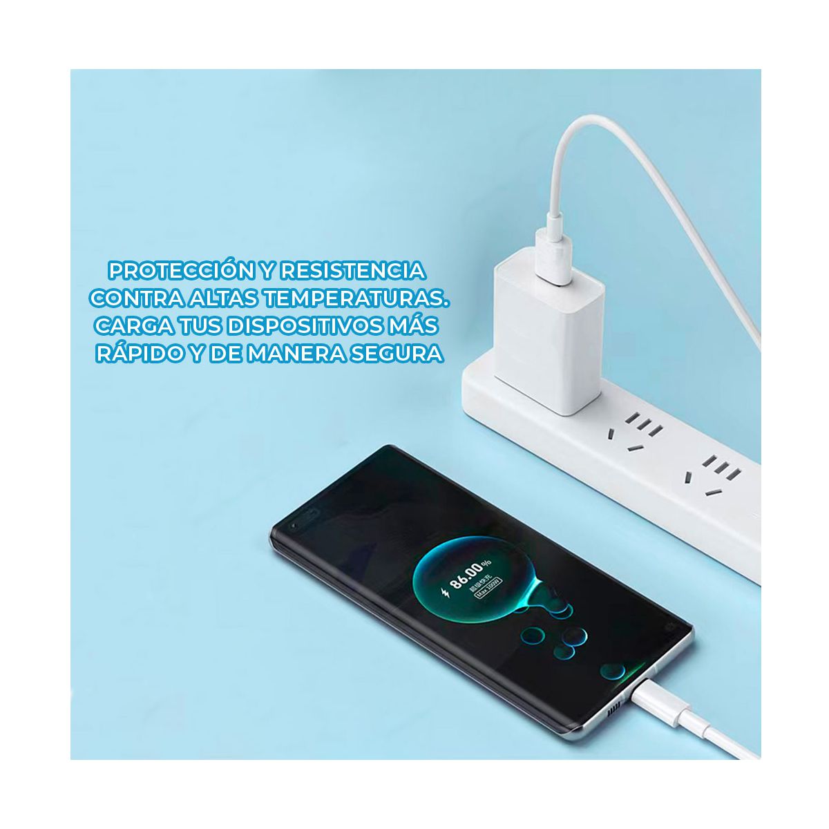 Foto 5 pulgar | Cargador y Cable Elegate CH98TYPEC color Blanco USB Tipo C