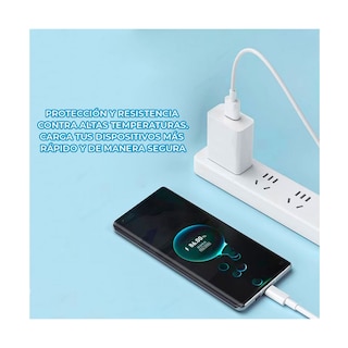 Foto 4 | Cargador y Cable Elegate CH98TYPEC color Blanco USB Tipo C