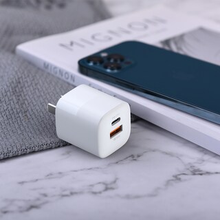 Foto 4 | Adapatador de Carga Rápida Usb A y Tipo C 33w Blanco