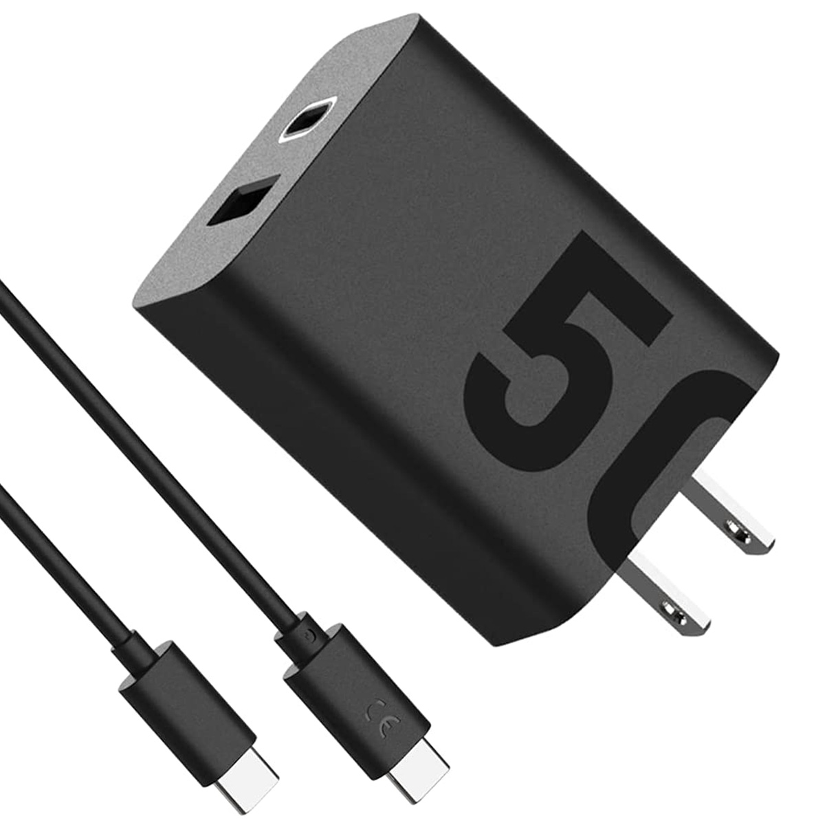 Cargador Tipo C Motorola SJMC501 color Negro 50w Cubo y Cable