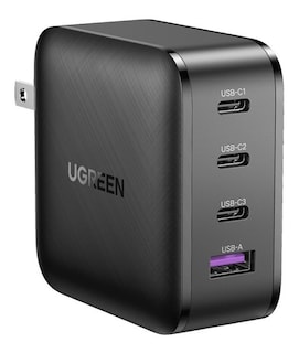 Foto 1 | Cargador de Pared de Carga Rápida Ugreen 70773 color Negro 65 W Gan 3 USB-C / 1 USB-A