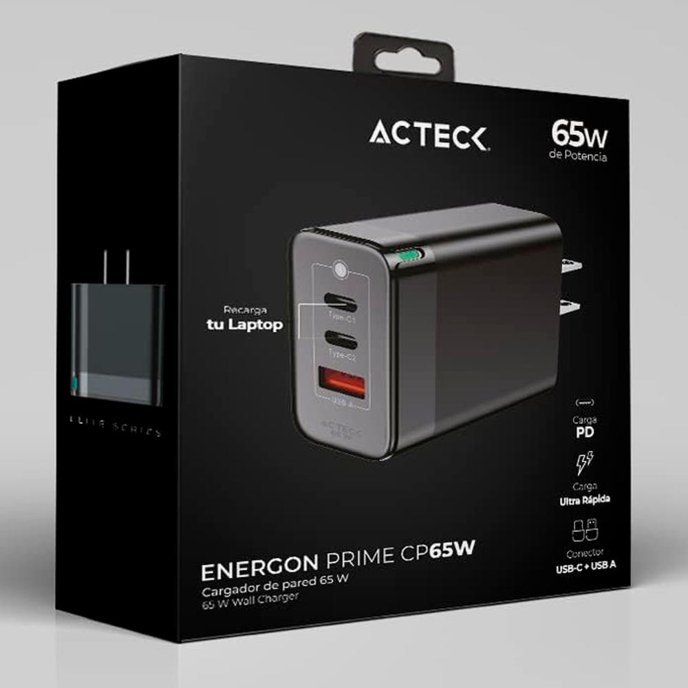Foto 7 pulgar | Turbo Cargador Acteck CP665 USB-C AC-935579 color Negro