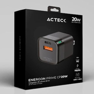 Foto 5 | Turbo Cargador Acteck AC-935555 Energon Prime USB-C y USB-A color Negro