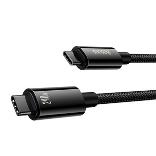 Foto 2 | Cable de Carga Rápida Baseus CAWJ040001 color Negro 240w 1 m