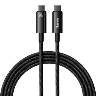 Foto 3 | Cable de Carga Rápida Baseus CAWJ040001 color Negro 240w 1 m