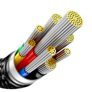 Foto 4 | Cable de Carga Rápida Baseus CAWJ040101 color Negro 240w 2 m