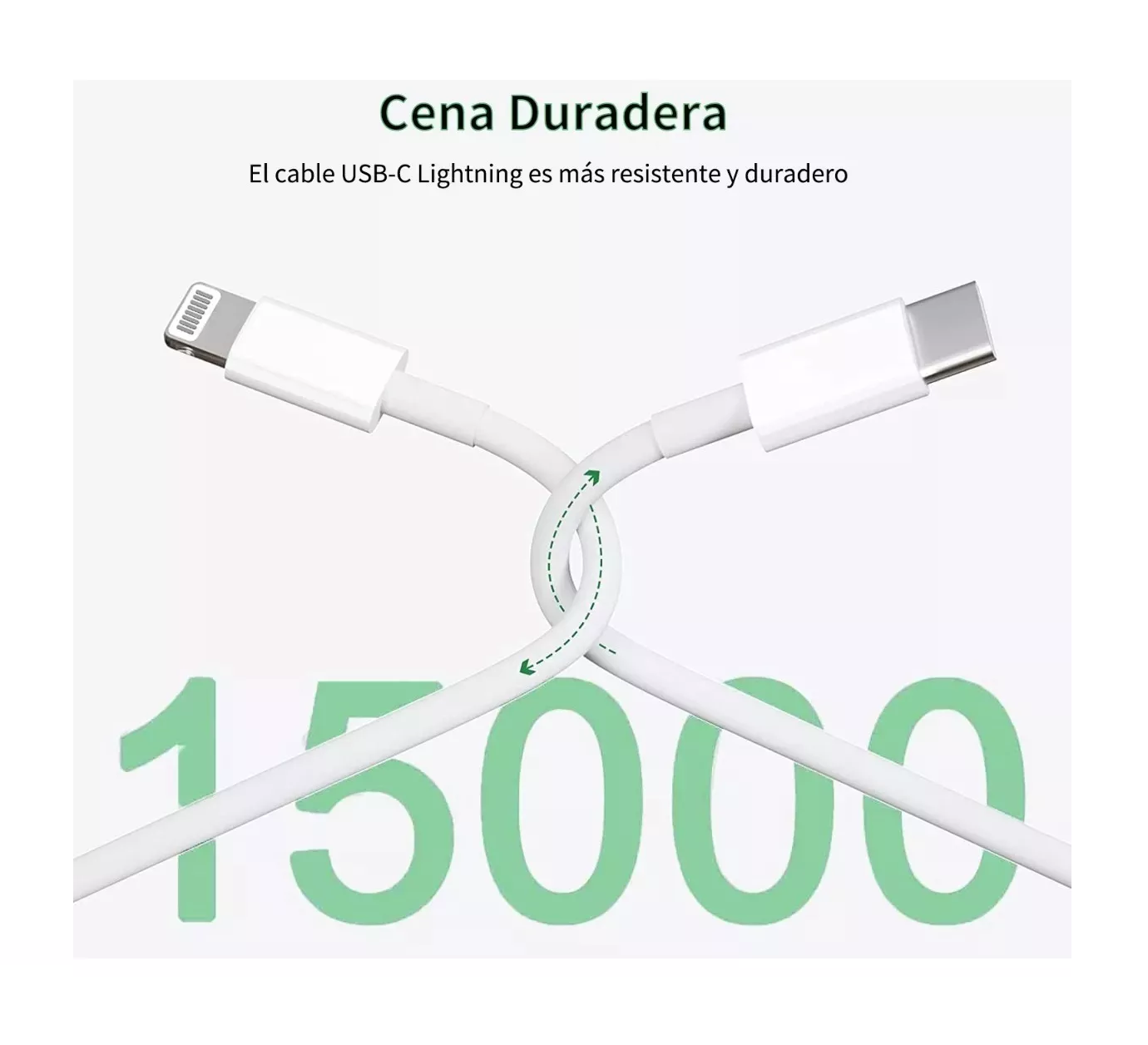 Foto 5 pulgar | Cargador Tipo C 20W Compatible con iPhone 11 y 12 Carga Rápida Blanco