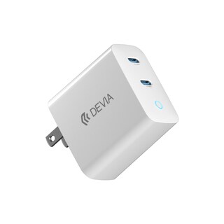 Foto 2 | Cargador de Pared Devia Speed 45W 2T-C BL Blanco