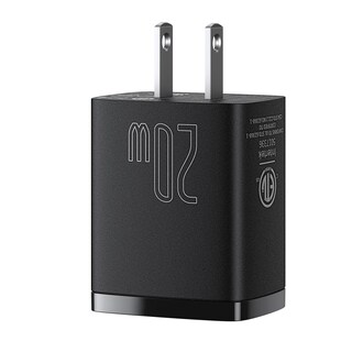 Foto 3 | Combo Cargador Baseus 20 W USB C + USB con Cable USB A Tipo C 1 M Negro