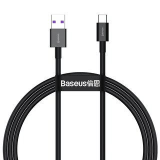 Foto 4 | Combo Cargador Baseus 20 W USB C + USB con Cable USB A Tipo C 1 M Negro