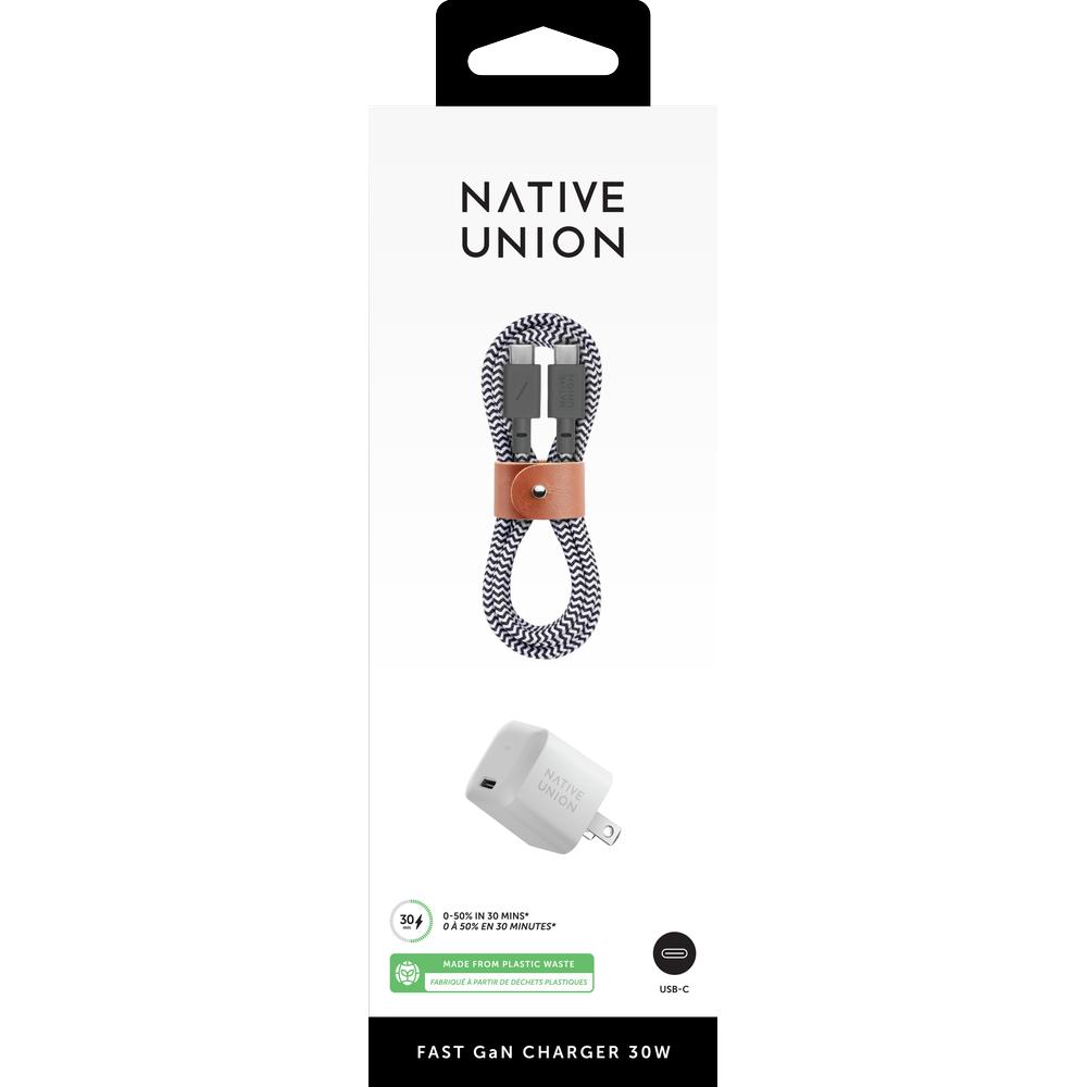 Foto 8 pulgar | Bundle Cargador de Pared y Fast Native Union de 30w Cable USB C a C Blanco