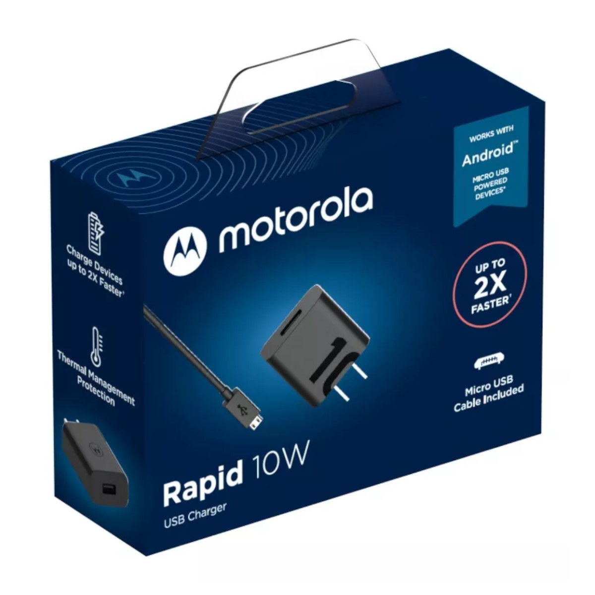 Foto 4 pulgar | Cargador Usb Motorola Negro de 10 W