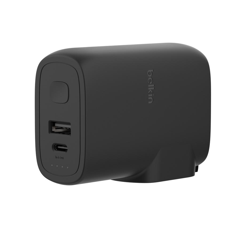 Foto 3 pulgar | Cargador De Pared De 25w Con Entrada Usb A Y Entrada Usb C Más Batería De 5k Negro