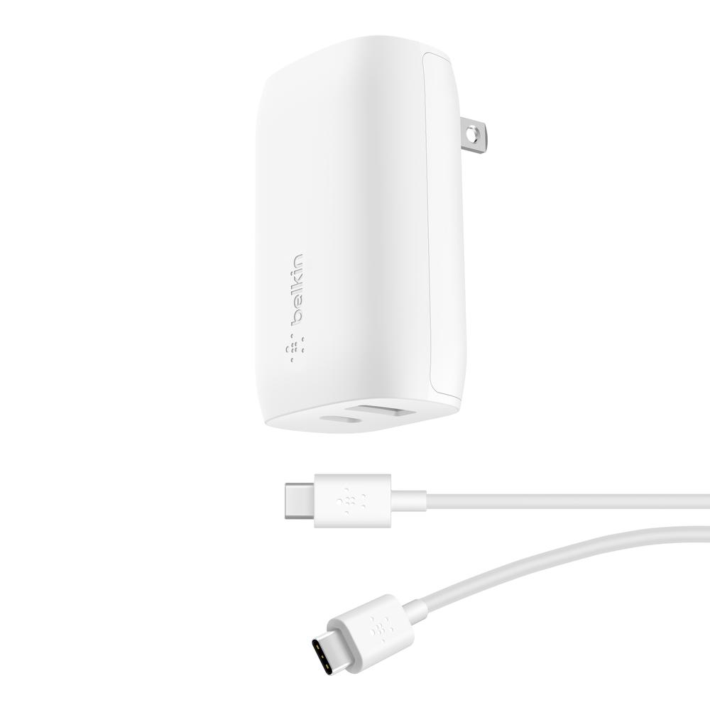 Foto 5 pulgar | Cargador De Pared Doble Usb C Y Usb A De 37w Blanco