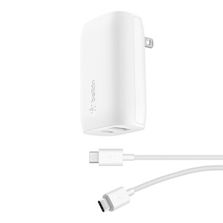 Foto 4 | Cargador De Pared Doble Usb C Y Usb A De 37w Blanco
