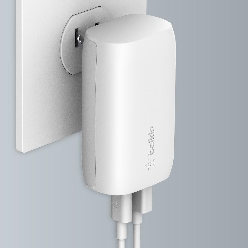 Foto 7 pulgar | Cargador De Pared Doble Usb C Y Usb A De 37w Blanco