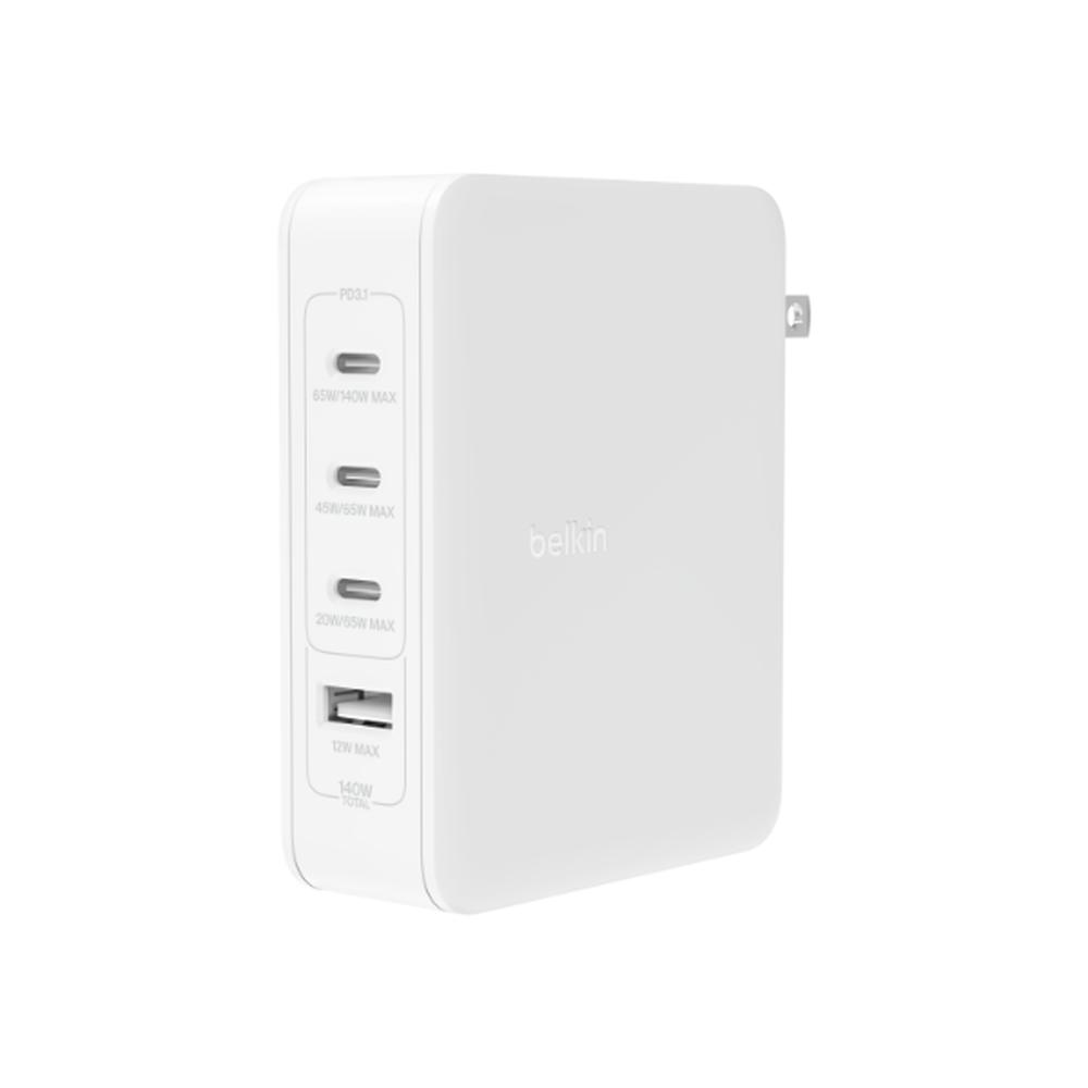 Foto 2 pulgar | Cargador De Pared De 4 Puertos Con 3 Entradas Usb C Y 1 Entrada Usb A De 140w Blanco