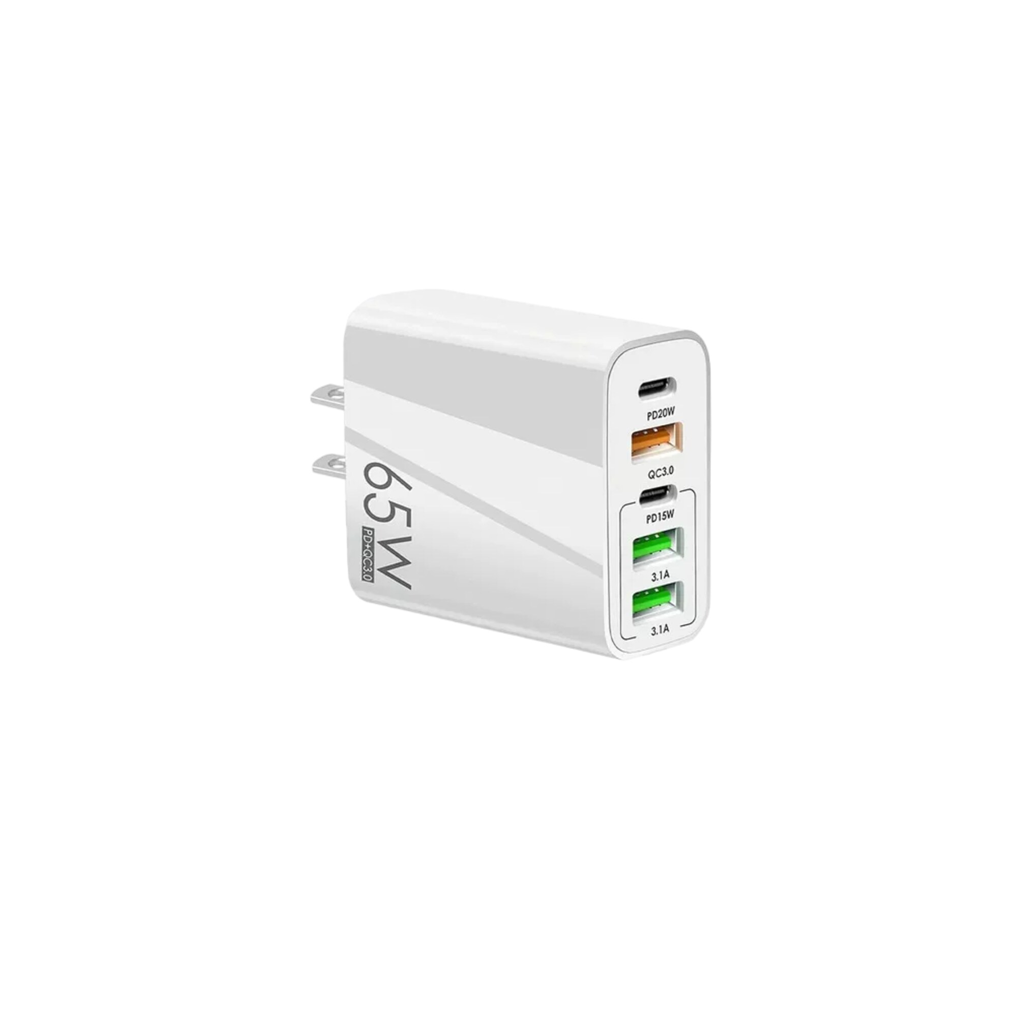 Cargador Rápido Multifunción With Usb/typec Cable, Blanco $549