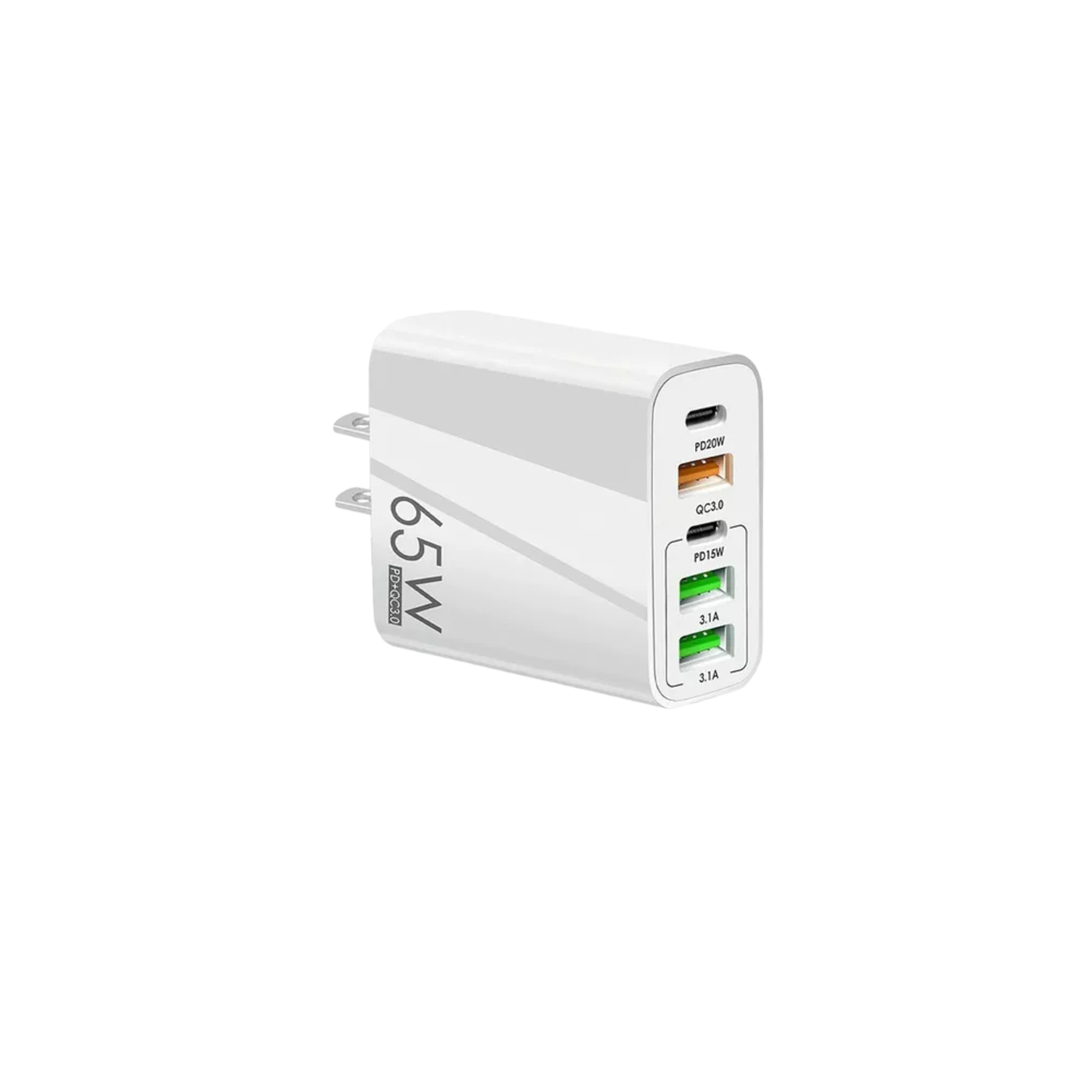 Cargador Rápido Multifunción With Usb/typec Cable, Blanco