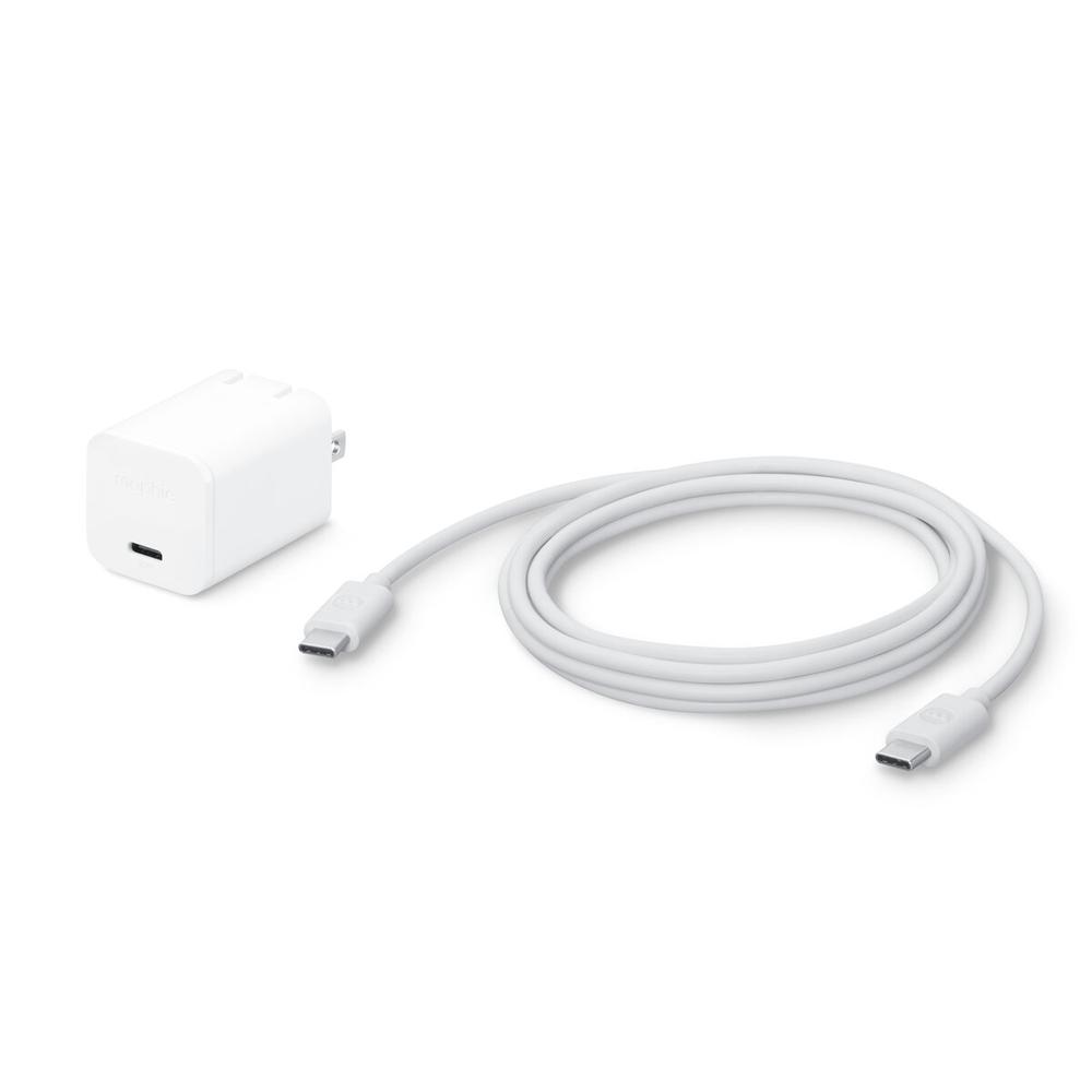 Foto 4 pulgar | Cargador de Pared Mophie de 30w con Entrada USB C más Cable USB Tipo C a C Blanco