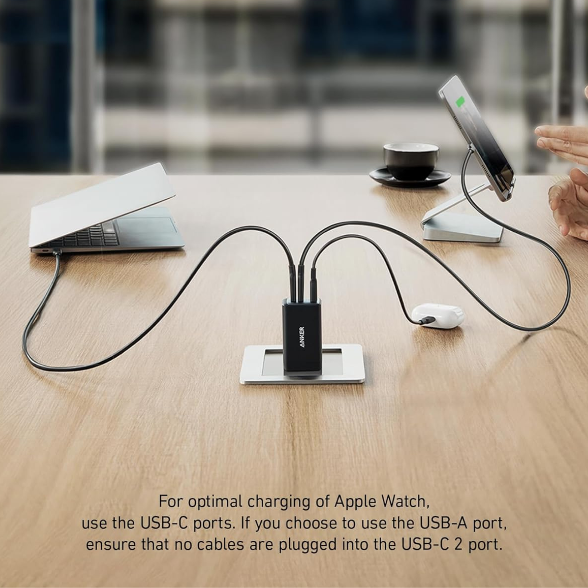 Foto 3 | Cargador 2 Usb-c Y 1 Usb A 3.0 65w Anker 735 Powerport Iii