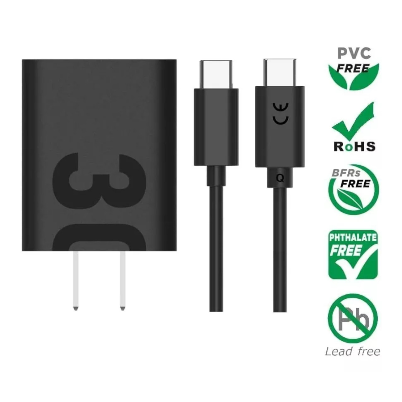 Foto 4 pulgar | Cargador Motorola 30w Salida Tipo C Carga Rápida con Cable 1m