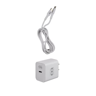 Foto 1 | Cargador Turbo De Carga Rápida Tipo C 20w Cable Tipo C Color Blanco