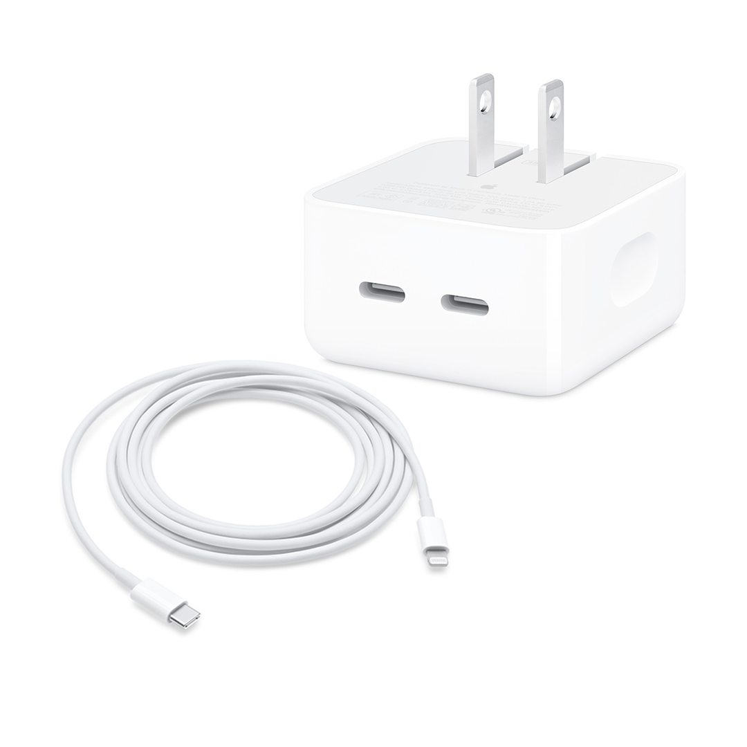 Cargador Doble Para Iphone De 50w Tipo Usb+c Lightning