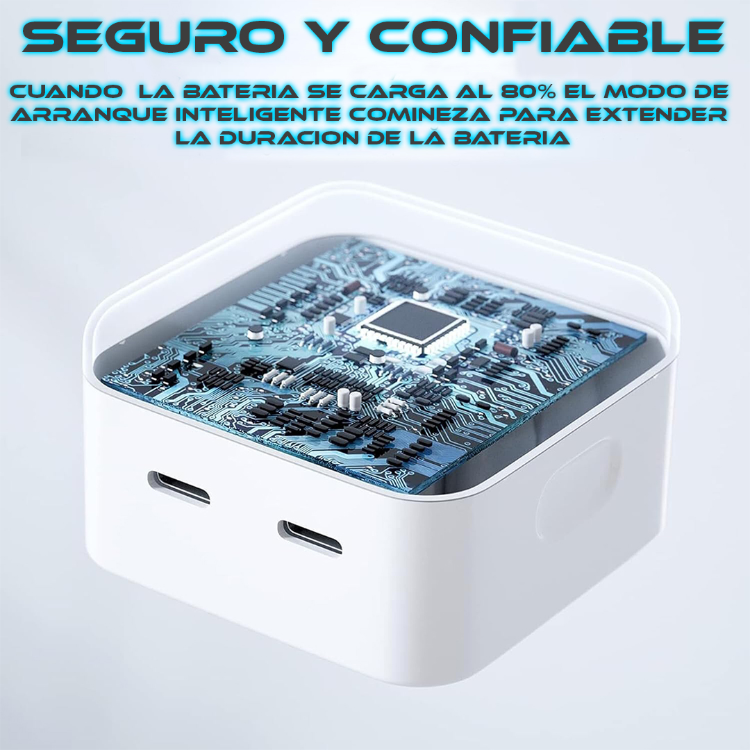 Foto 4 pulgar | Cargador Doble Para Iphone De 50w Tipo Usb+c Lightning