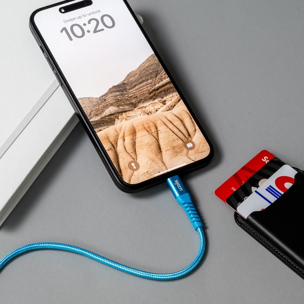 Foto 2 | Logiix Vibrance Braid Usb-c A Usb-c - Turquesa