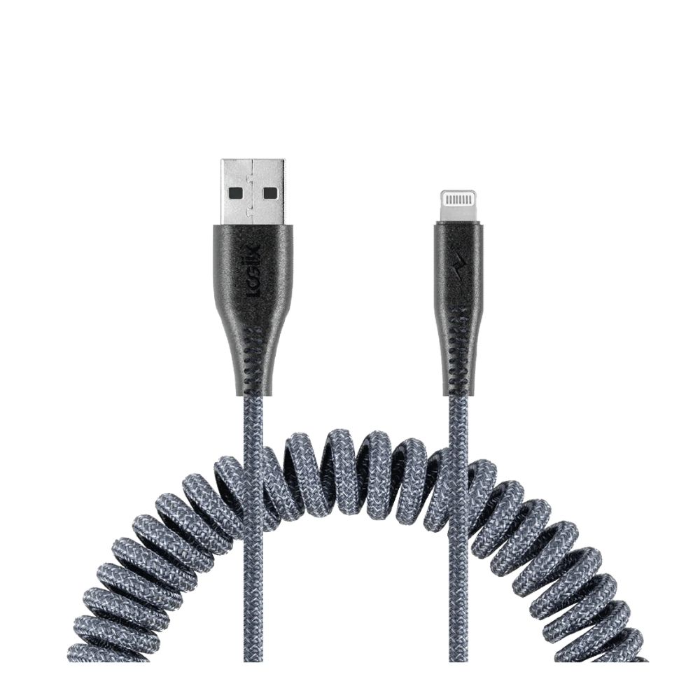 Foto 2 pulgar | Logiix Piston Connect Coil Usb-a A Usb-c - Gris