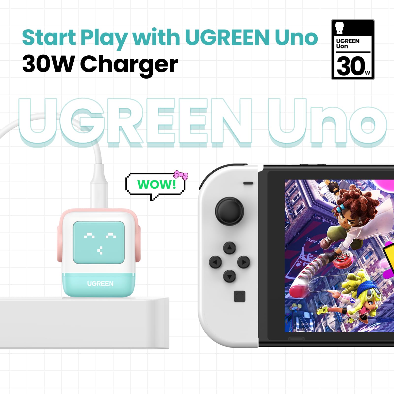 Foto 3 pulgar | Cargador Ugreen Uno Usb C Robot Gan De 30 W Para Iphone Galaxy Pixel - Venta Internacional.