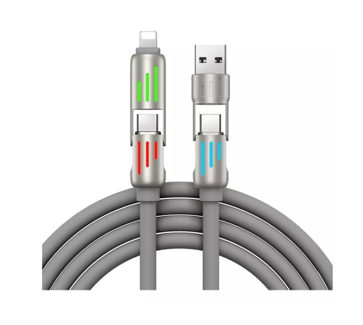 Foto 2 pulgar | Cable Usb Data Charge Super Rapid Gris