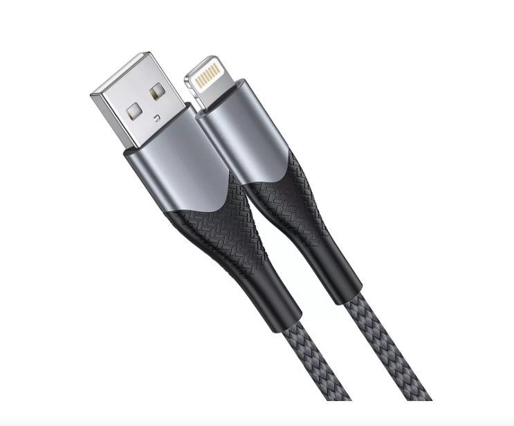 Cable De Datos Para Iphone Lightning Carga Rapida 3m Negro