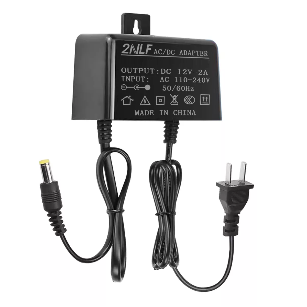 Adaptador 12v 2a 3m Para Cámaras De Seguridad Eo Safe Imports  Esi-15740  Negro