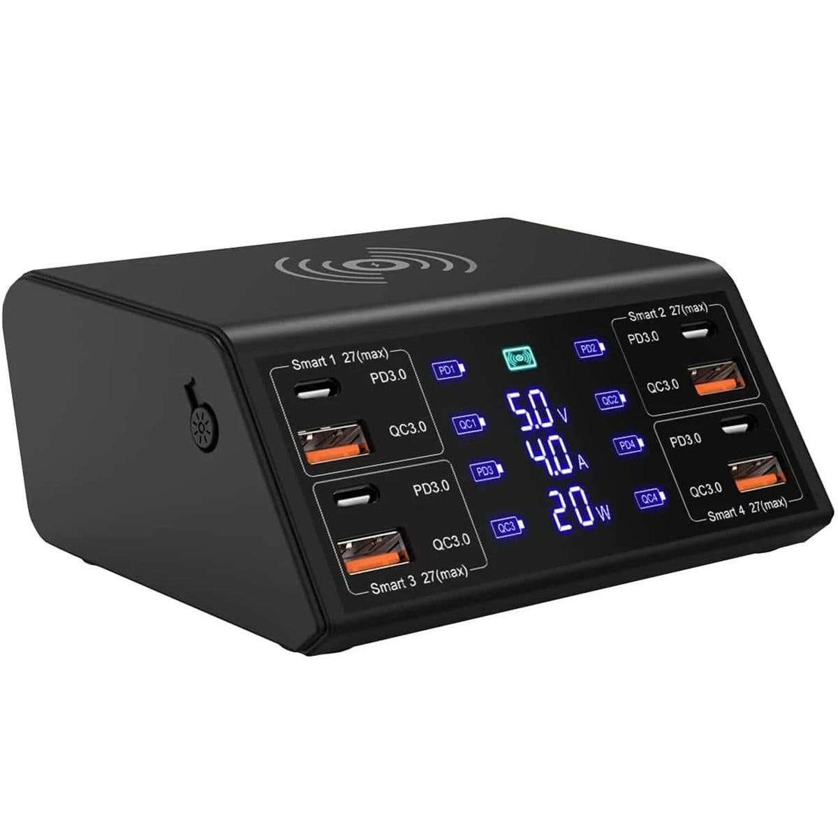 Estación Carga Qi Usb Hotshot Mxcgw-001 1 Pieza Negro $1,933