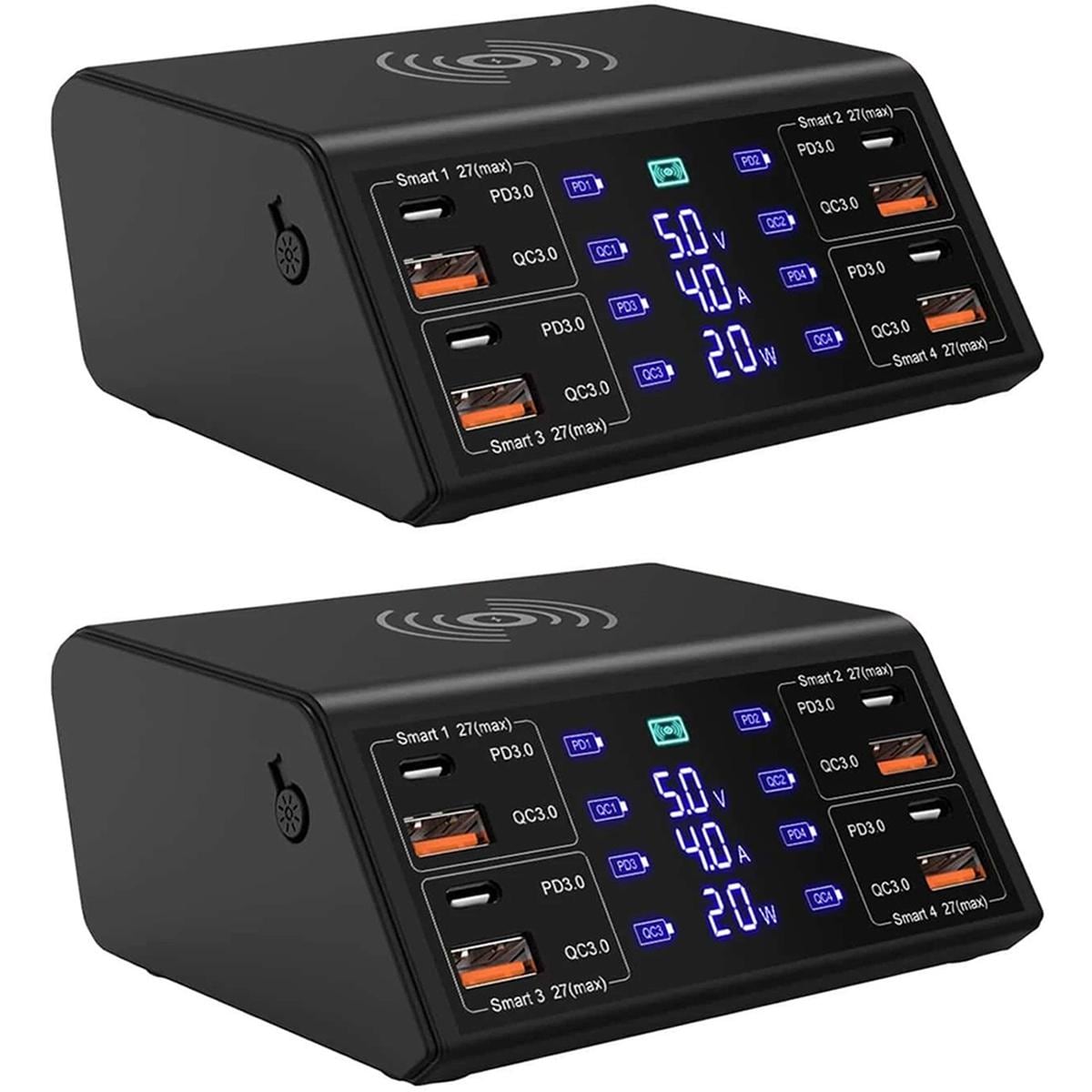 Base Carga Rápida Inalámbrica Hotshot Mxcgw-002 2 Piezas Negro $3,866