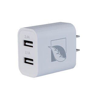 Foto 2 | Cargador De Pared Green Leaf Ip-6008wh Con Dos Puertos Usb