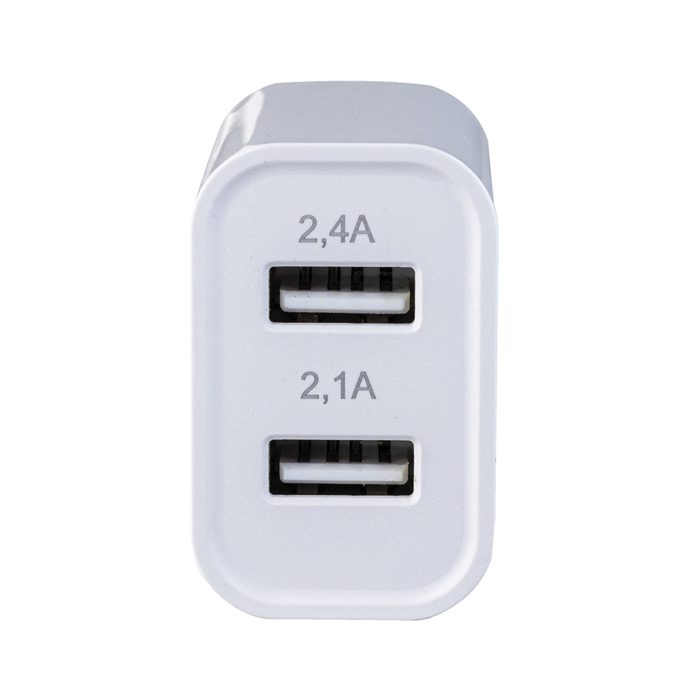 Foto 4 pulgar | Cargador De Pared Green Leaf Ip-6008wh Con Dos Puertos Usb