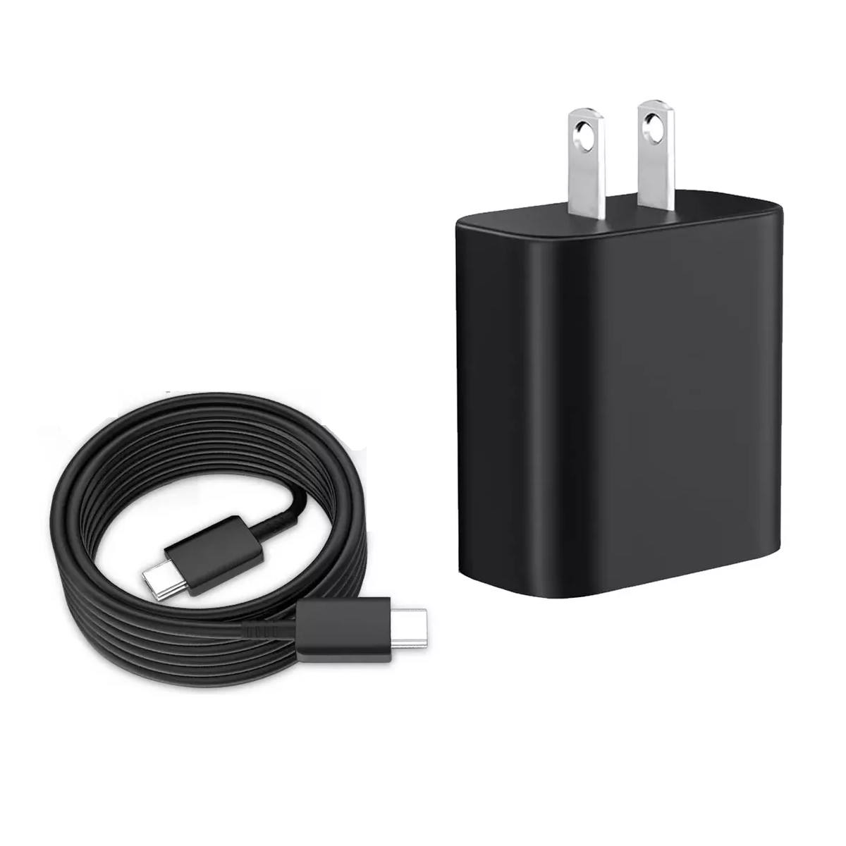 Cargador Rápido Tipo C  Con Cable Compatible Con Samsung Eo Safe Imports Esi-16516 Negro