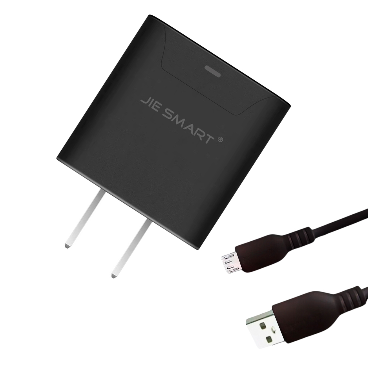 Foto 4 pulgar | Jie Smart Cargador Micro Usb Qc3.0 Carga Rápida Blanco O Negro