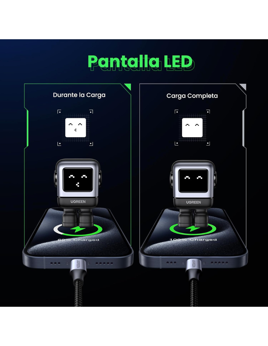 Foto 4 pulgar | Cargador Ugreen Nexode 65w Tipo C Carga Rápida Ganrobot