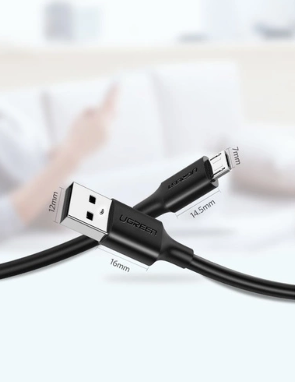 Foto 4 pulgar | Cable Usb A A Micro Usb Ugreen 480 Mbps De 1 M Color Negro