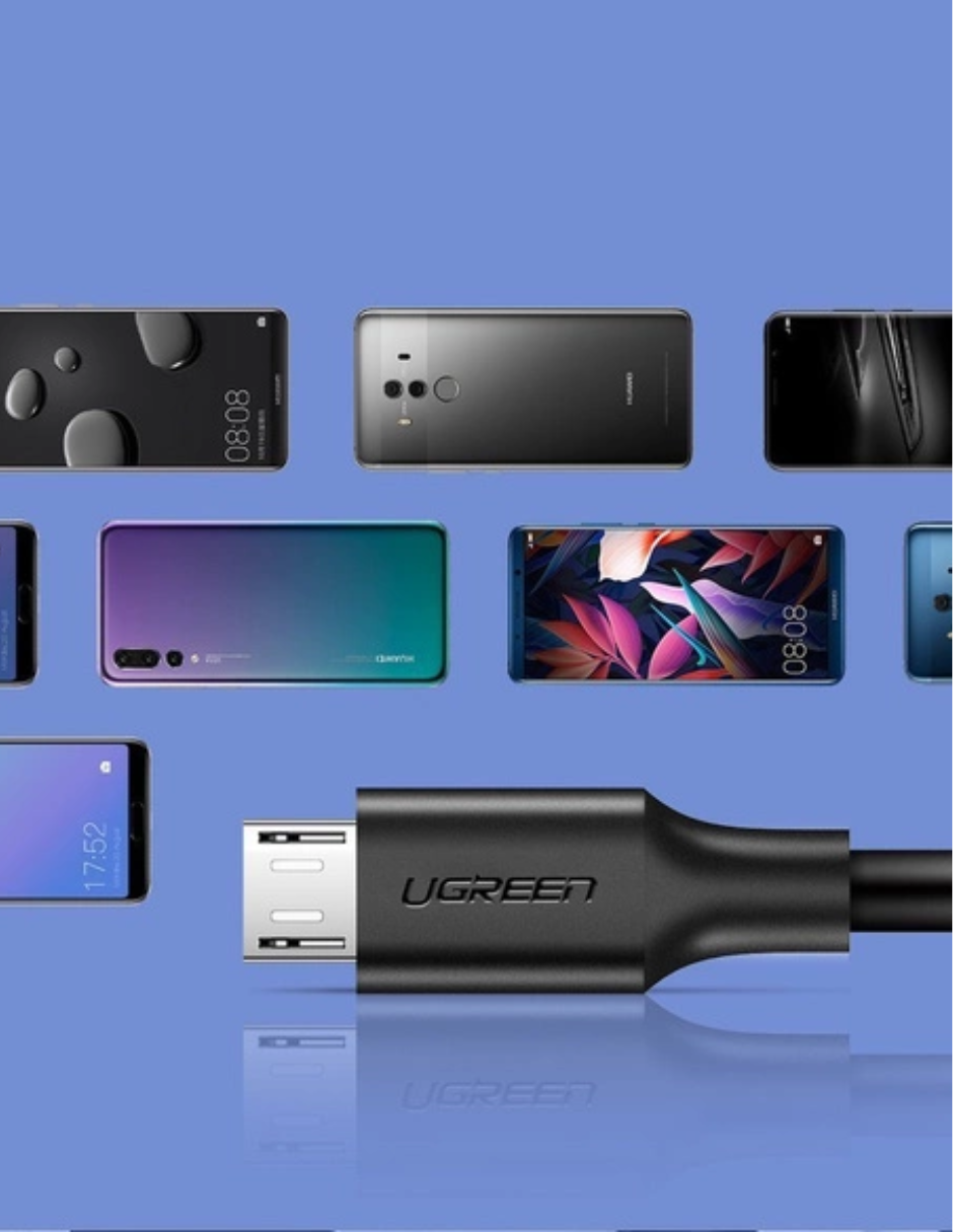 Foto 5 pulgar | Cable Usb A A Micro Usb Ugreen 480 Mbps De 1 M Color Negro