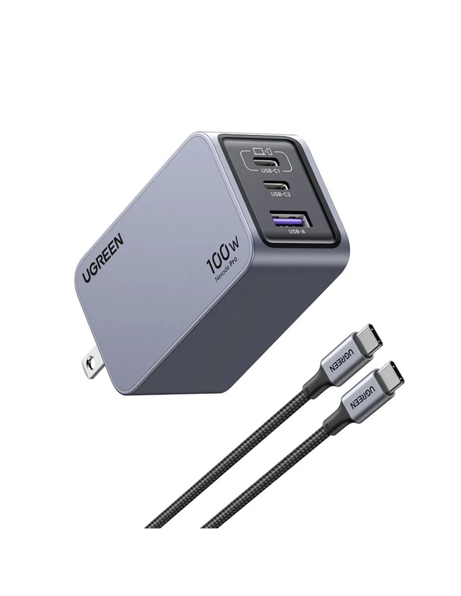 Foto 2 pulgar | Cargador Ugreen Nexode Pro 2 Usb-C, 1 Usb-A 100W con Cable USB-C 1.5m