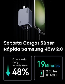 Foto 6 | Cargador Ugreen Nexode Pro 2 Usb-C, 1 Usb-A 100W con Cable USB-C 1.5m