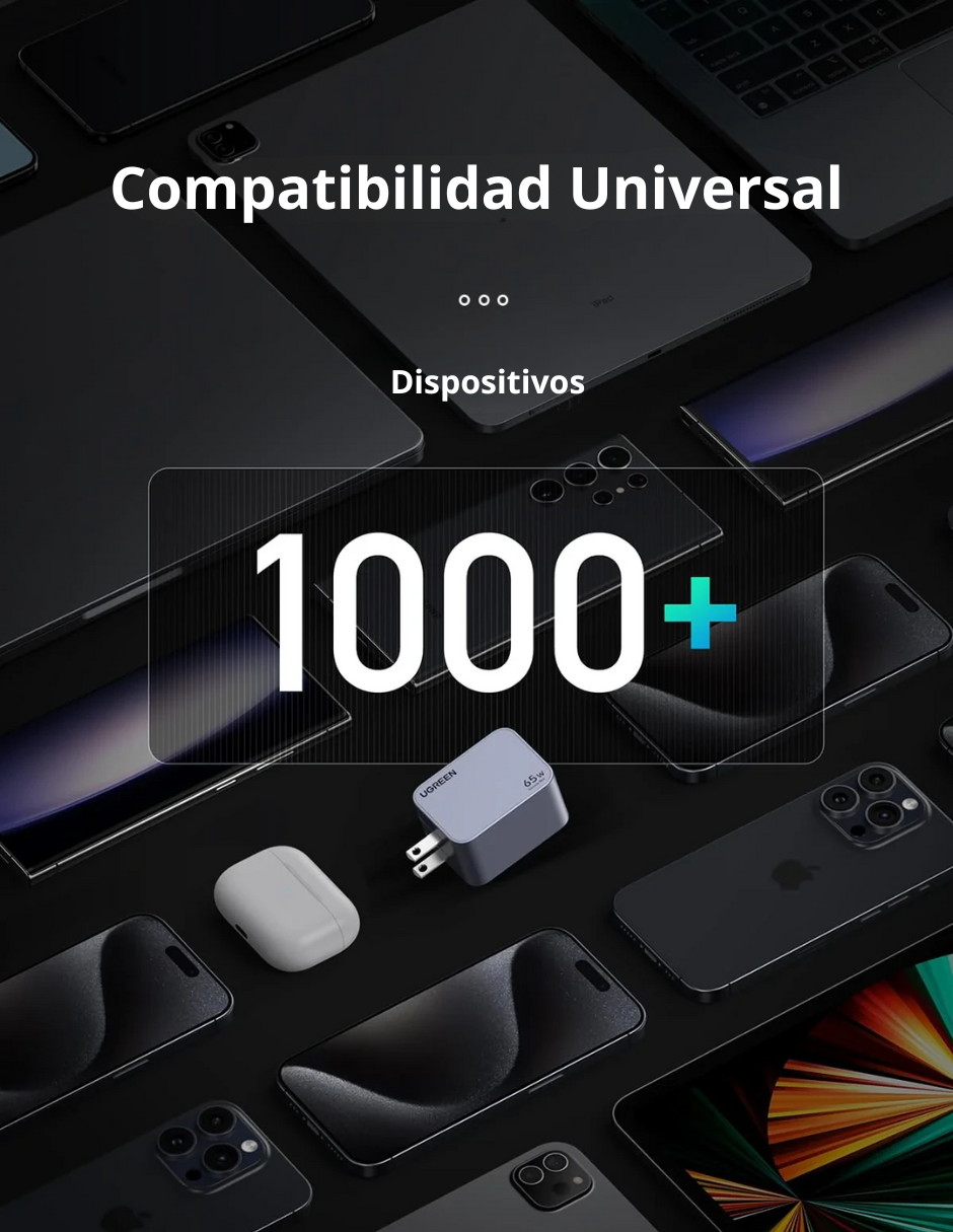 Foto 4 pulgar | Cargador Ugreen Nexode Pro 2 Usb-c, 1 Usb-a 65w De Carga Rápida