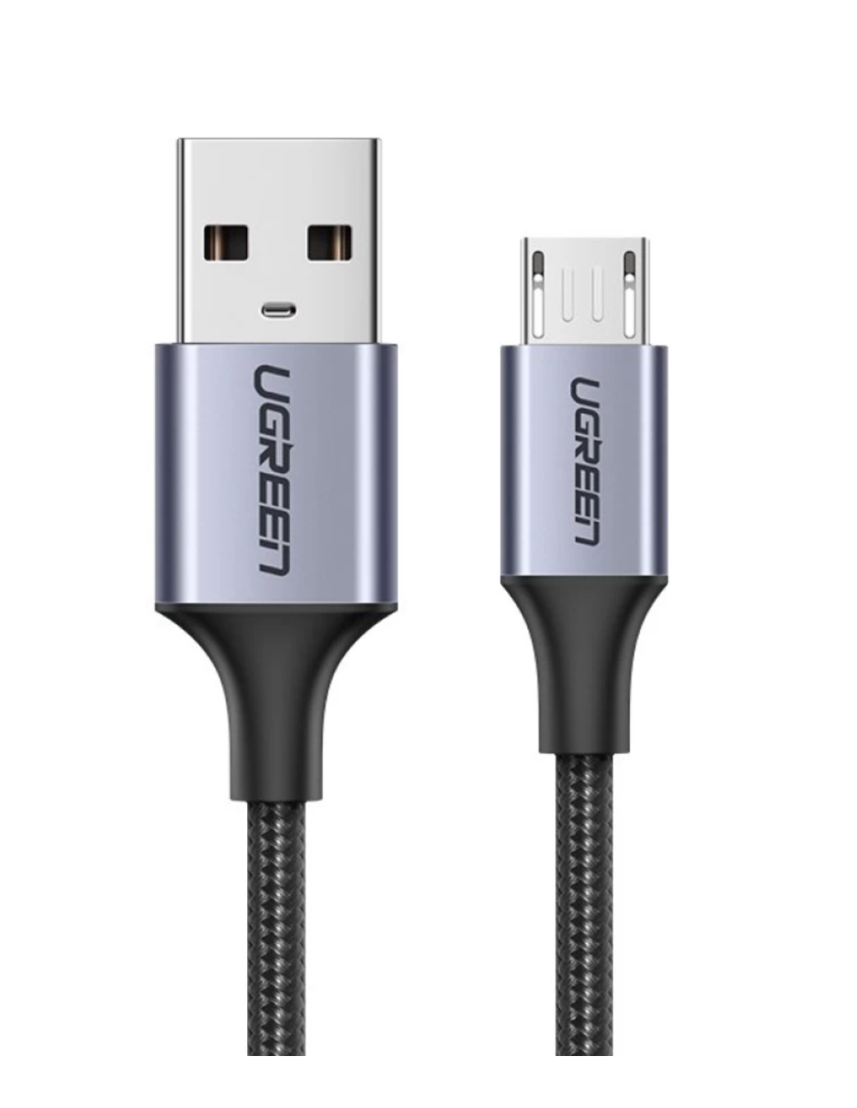 Foto 2 pulgar | Cable Usb A A Micro Usb Ugreen 480 Mbps Reforzado De 1 M Color Negro