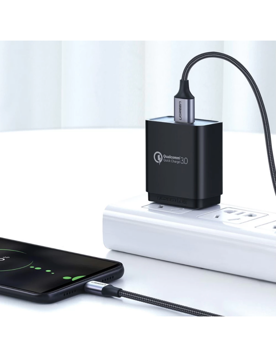 Foto 4 pulgar | Cable Usb A A Micro Usb Ugreen 480 Mbps Reforzado De 1 M Color Negro